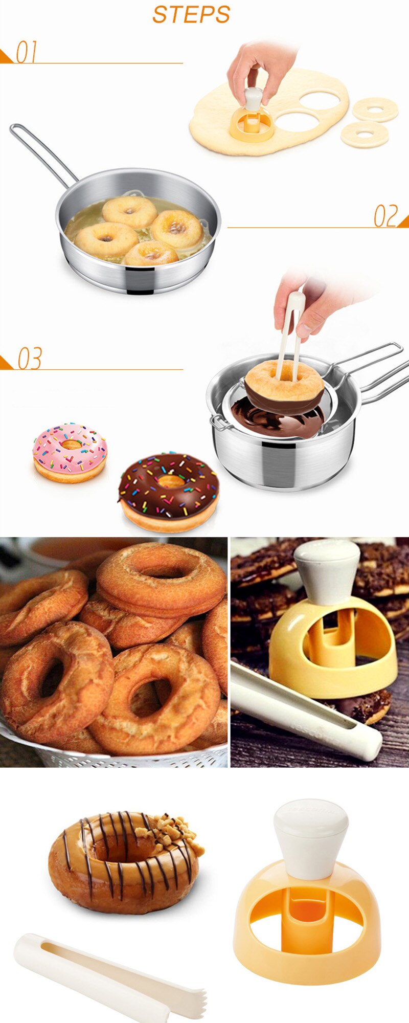 Molde Cortador de Massa Para Rosquinhas Donut